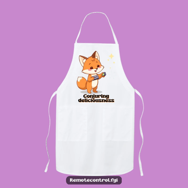 Funny Fox Chef Apron: Fox Cooks Up Magic, Great Funny Gift
