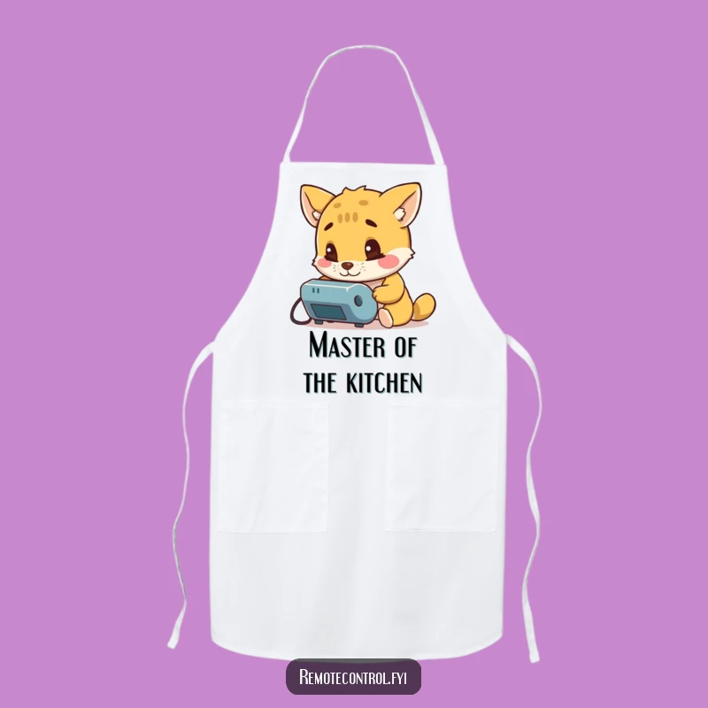 Funny Animal Apron: Remote Control Chef, Kitchen Gift!