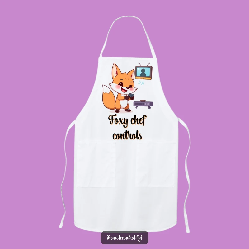 Funny Fox Apron: Cook Up Mischief with This Remote Control Design