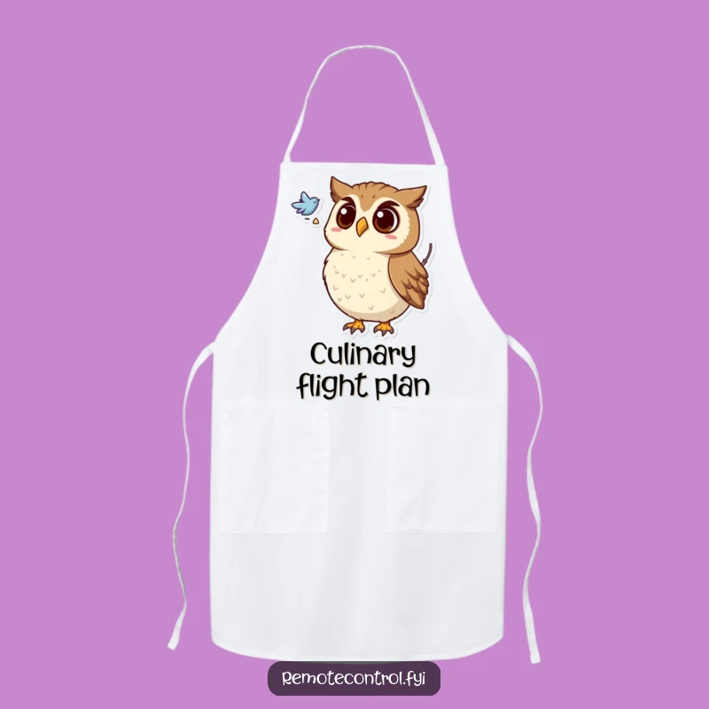 Funny Owl Chef Apron: Owl Discovers Secrets, Great Funny Gift
