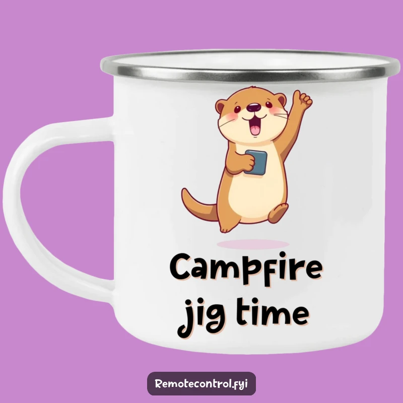 Funny Otter Camp Dance Mug: Otter's Outdoor Moves, Rugged Funny Gift