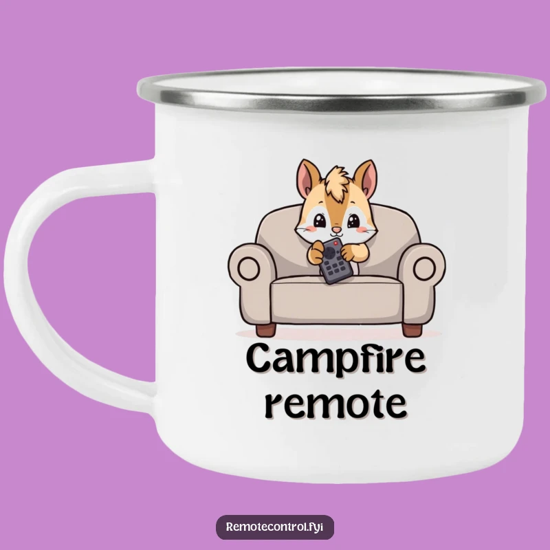 Funny Mischievous Squirrel Camping Mug - Couch Survival Kit - Ideal Funny Gift!