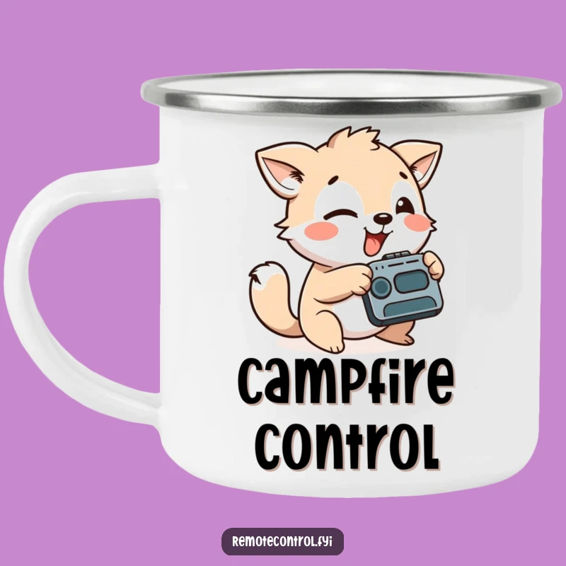 Funny Playful Animal Remote Control Camping Mug, Adventure Control Funny Gift