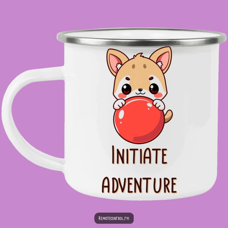 Funny Determined Animal Camping Mug: Fuel Your Adventures with Purpose