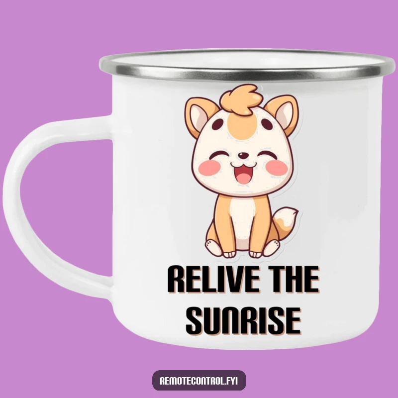 Funny Animal Adventure Mug: Rewind Happy Trails, Gift!