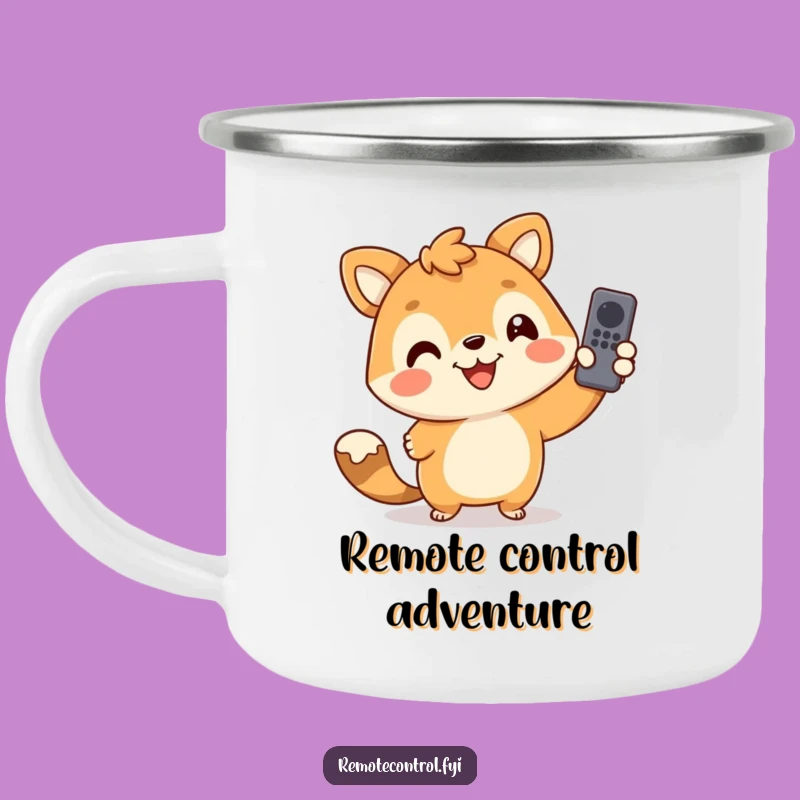 Funny Animal Campfire Remote Mug: Outdoor Hilarious Gift