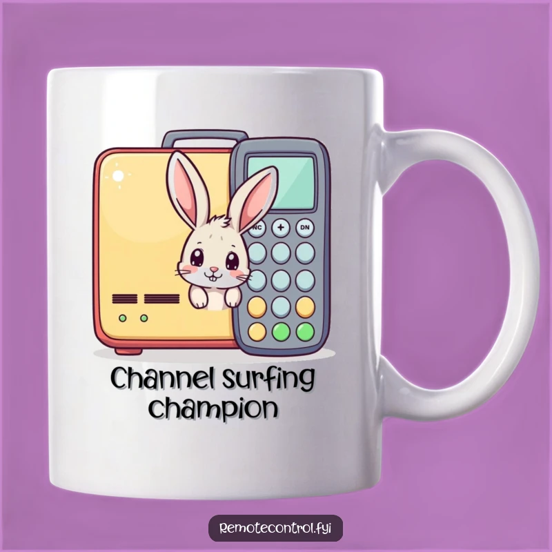 Funny Bunny Remote Control Mug: A Hilarious Gift for Tech & Rabbit Lovers