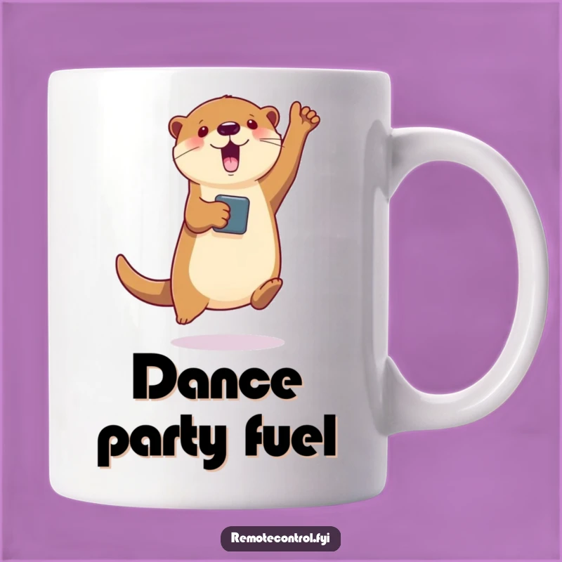 Funny Otter Gamer Mug: Dancing Otter Controls Virtual Fun, Perfect Funny Gift
