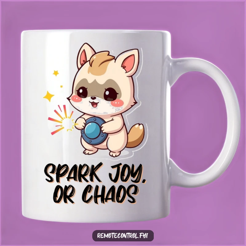 Funny Animal Mug: Mischievous Sparks Fly, Perfect Funny Gift!