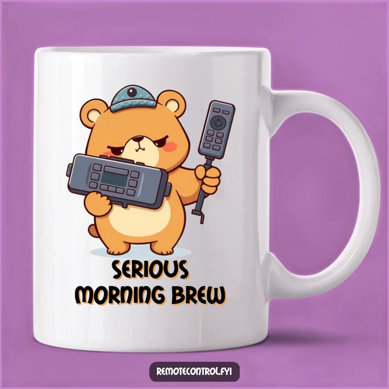 Funny Bear Remote Mug: Serious Controller Power Gift