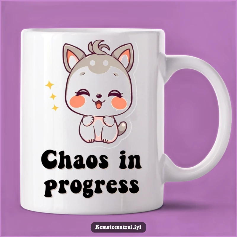 Funny Giggling Animal Channel Surfer Mug: Hilarious Gift for TV Fans