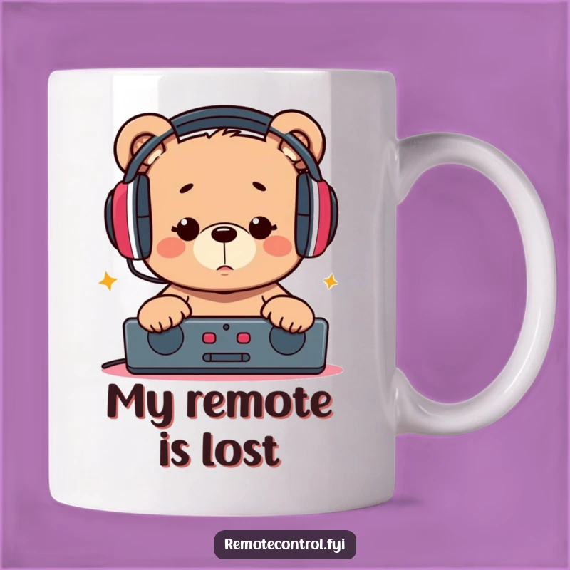 Funny Bear Remote Control Mug: Perfect Gift for Playful Tech Lovers