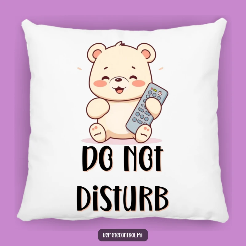 Funny Bear Cub Pillow: Cute and Hilarious Remote Control Comfort