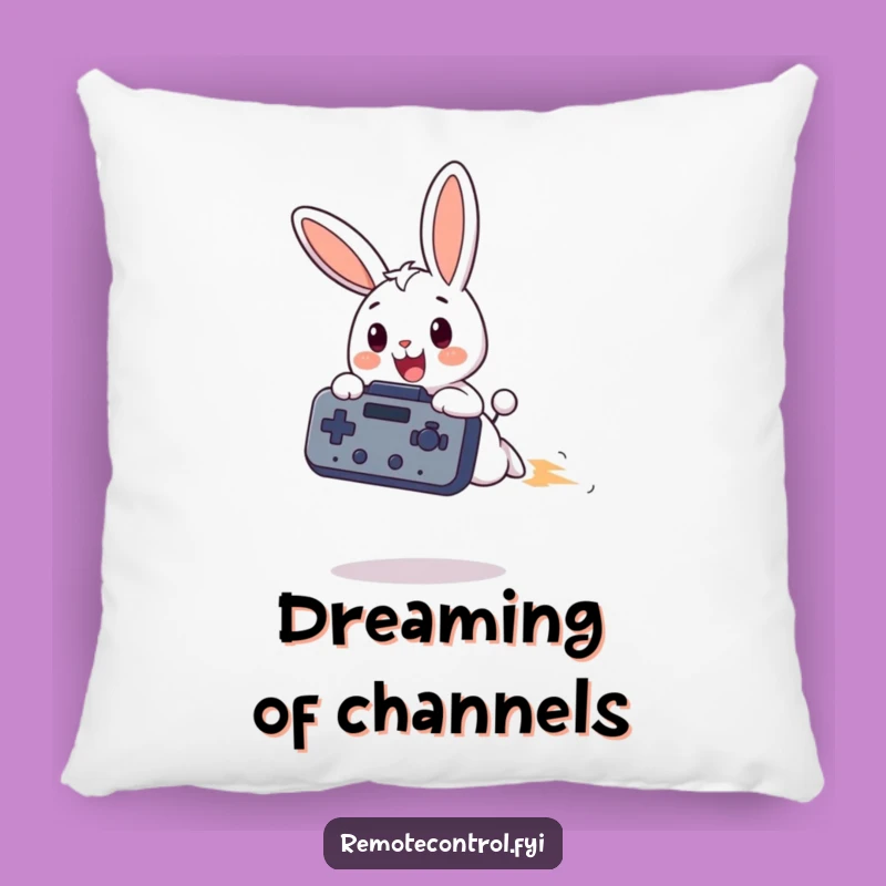 Funny Bunny Remote Pillow: Comfy and Comedic Accent for Your Sofa
