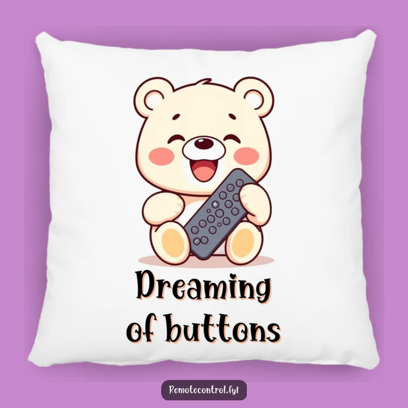 Funny Bear Pillow: Cozy Remote Control Joy, Perfect Humorous Gift