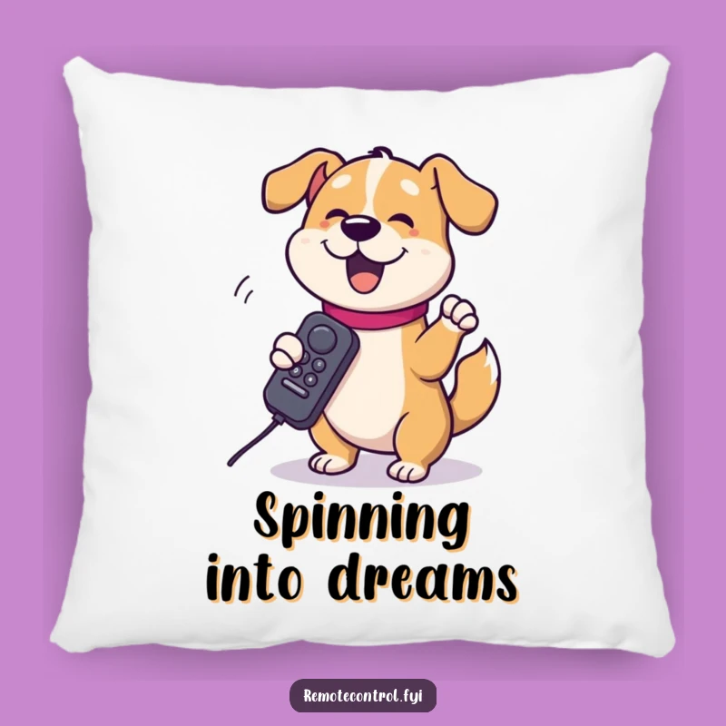Funny Dog Remote Pillow: Soft Comedic Canine Comfort