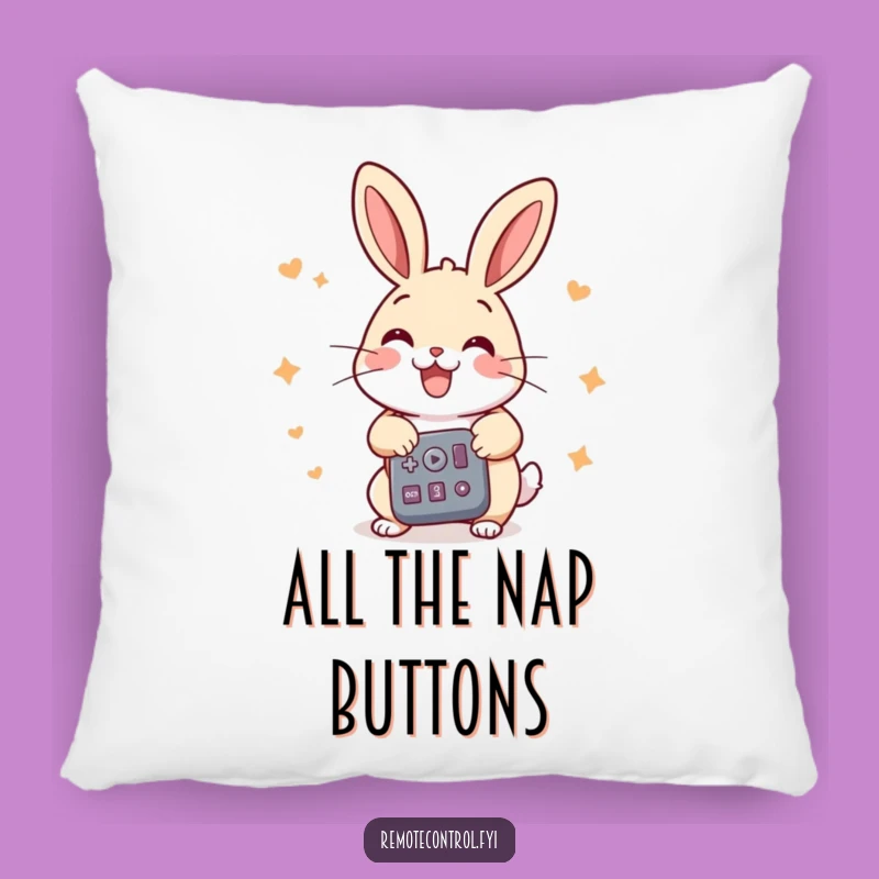 Funny Rabbit Pillow: Snuggle with Enthusiasm and Remote Control Fun