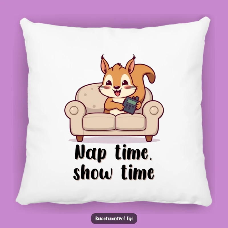 Funny Squirrel Sofa Remote Pillow: Comfy and Hilarious Decor Accent