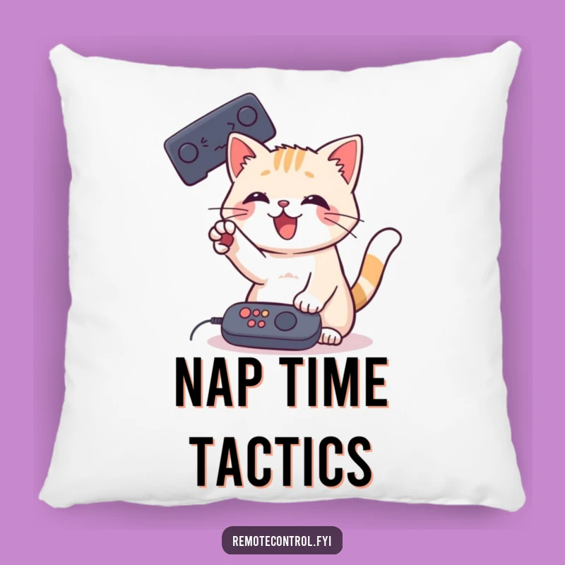 Funny Cat Remote Pillow: Soft Playful Paw Cushion, Cozy Funny Gift