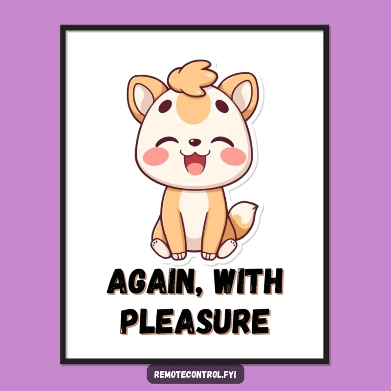 Funny Animal Digital Art: Joyful Rewind for Walls, Print!