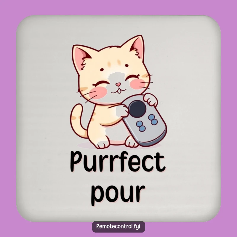 Funny Cat Coaster: Playful Protection, Perfect Humorous Gift