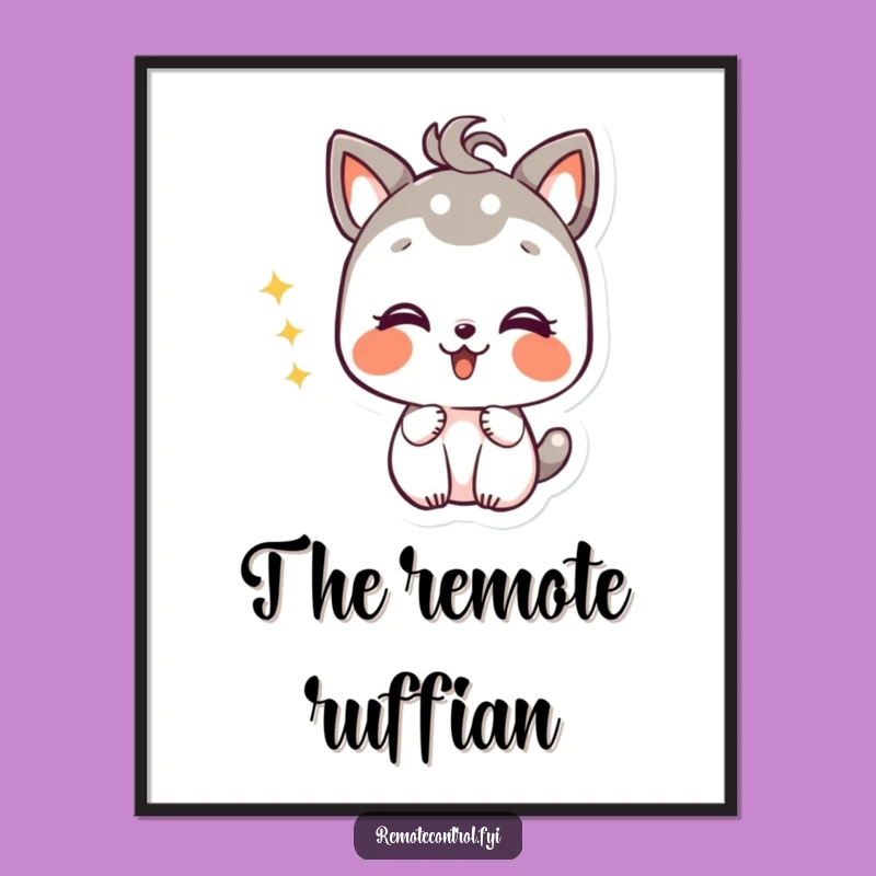 Funny Giggling Animal Poster: Hilarious TV Fan Wall Art Gift