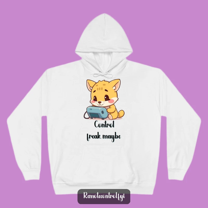 Funny Animal Hoodie: Remote Control Enthusiast, Cozy Gift!