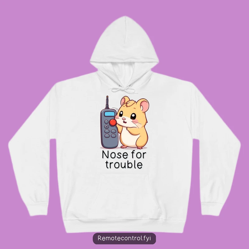 Funny Hamster Curiosity Hoodie: Cozy and Hilarious Sweatshirt for Explorers
