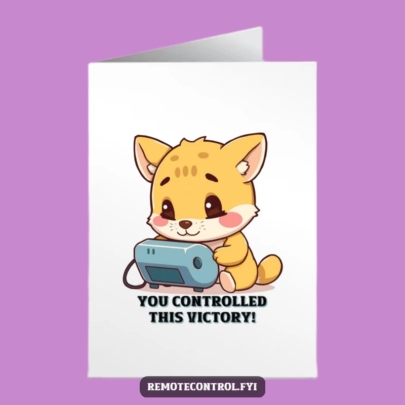 Free Printable Congrats Card: Curious Animal Controls Celebration