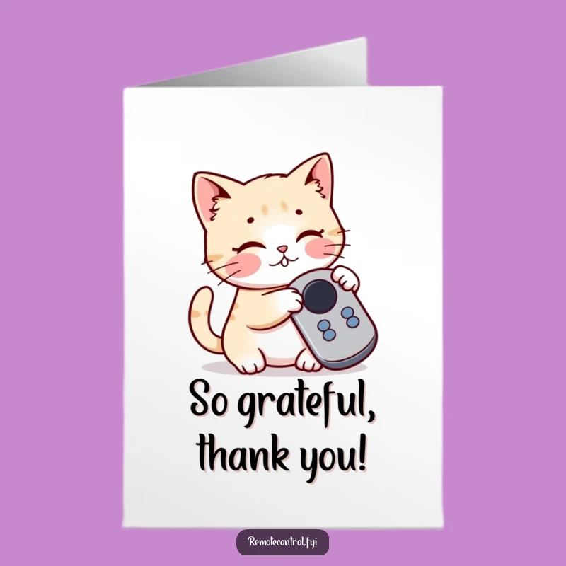 Thanks a Meow! Free Printable Kawaii Cat Card for Playful Gratitude