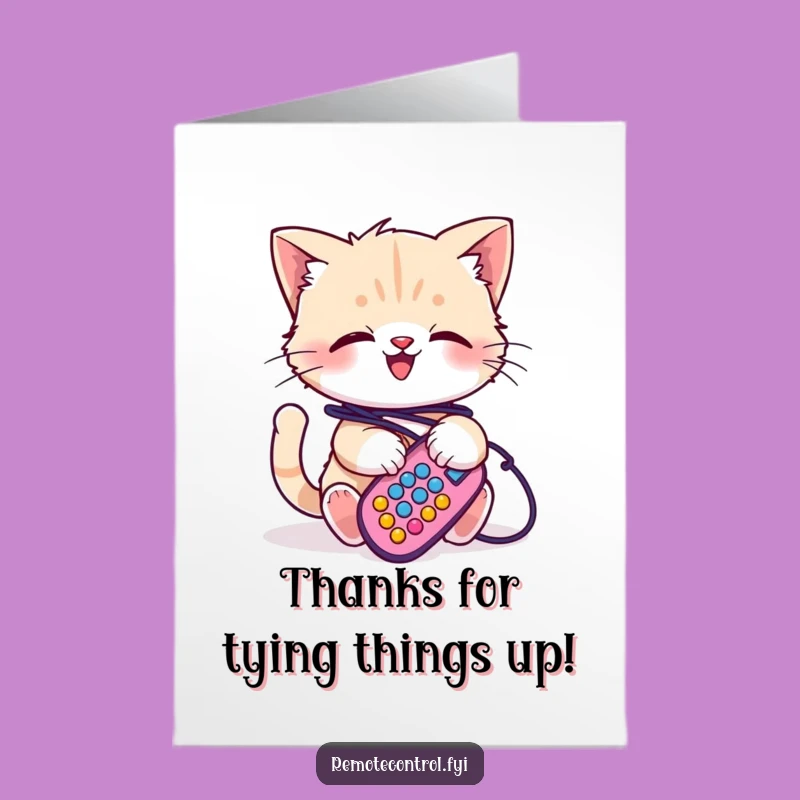 Free Printable Funny Kitten Thank You Card - Cords and Chaos Gratitude Downloadable Gift