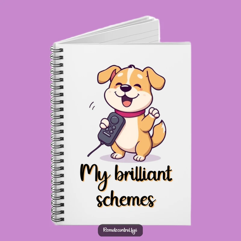 Funny Dog Remote Notebook: Comedic Canine Journal for Ideas