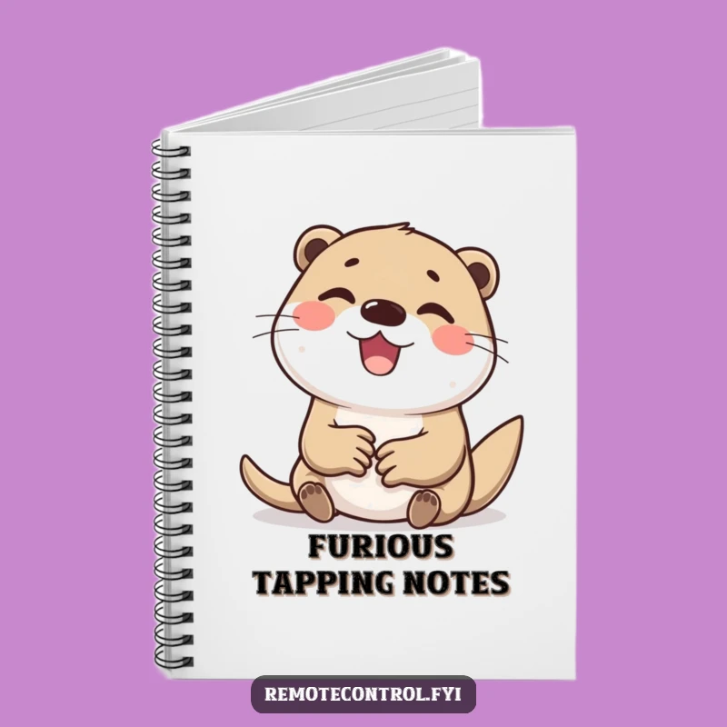 Funny Otter Tapping Buttons Notebook: Journal Your Thoughts with Humor