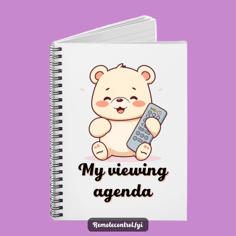 Funny Bear Cub Notebook: Jot Down Ideas with Hilarious Remote Control Flair
