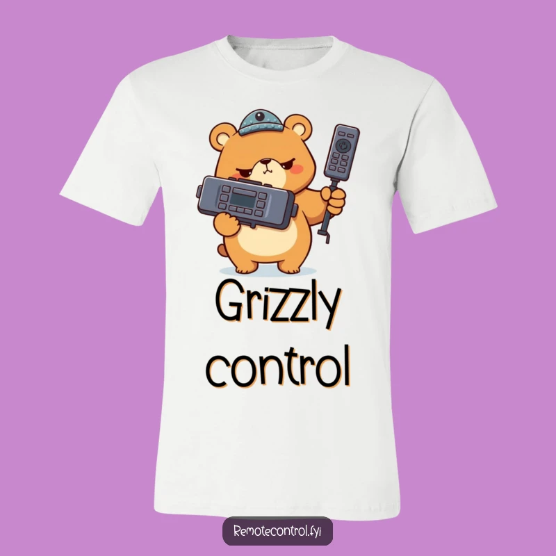 Funny Bear Remote Shirt: Comedic Controller Command Gift