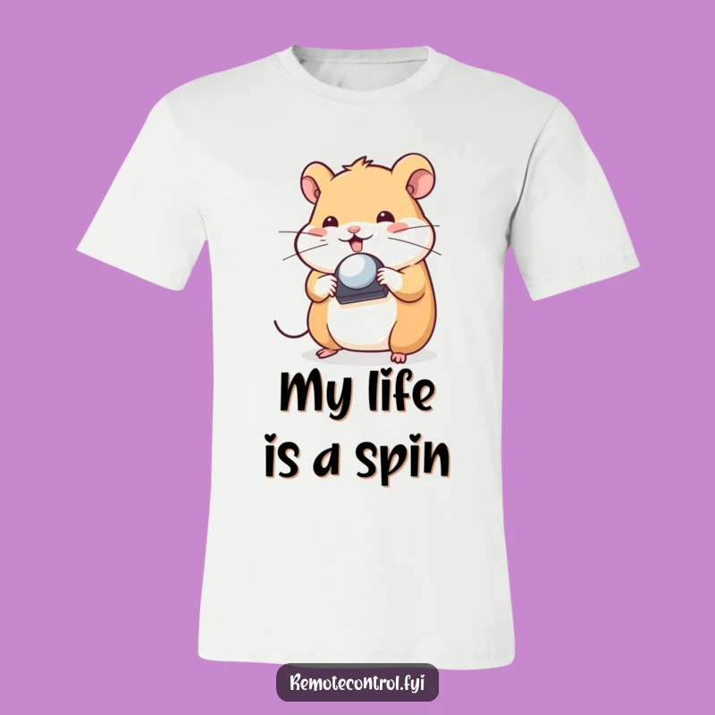 Funny Hamster Remote Master Shirt: Playful Skill, Hilarious Funny Gift Tee