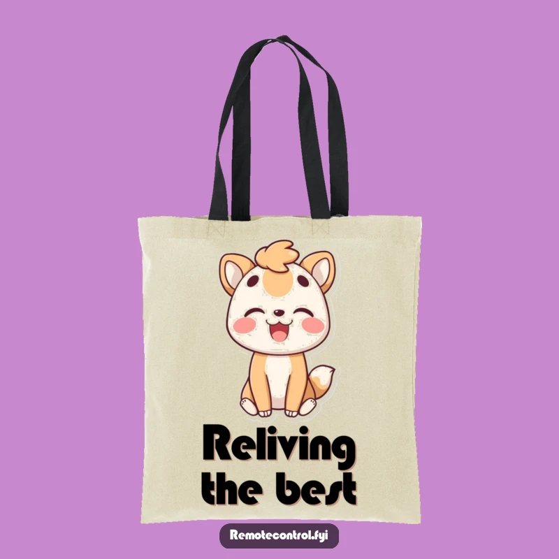 Funny Animal Tote Bag: Carry Happy Rewinds, Gift!
