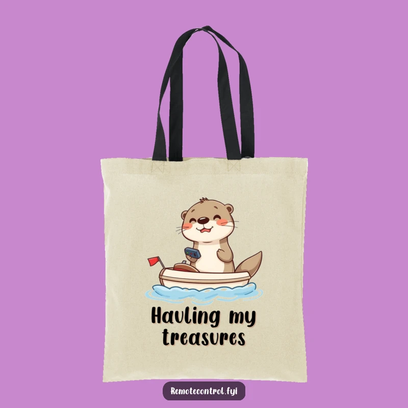 Funny Otter Nautical Tote Bag: Carry Your Gear with Hilarious Style